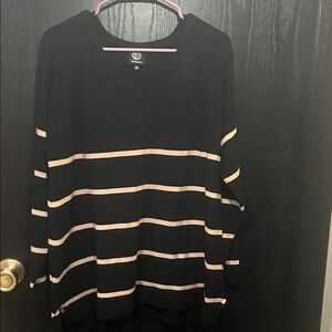 Bobeau Black Knit Top